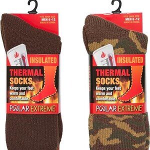 Polar Extreme Mens Thermal Sock Pack of‎ 2